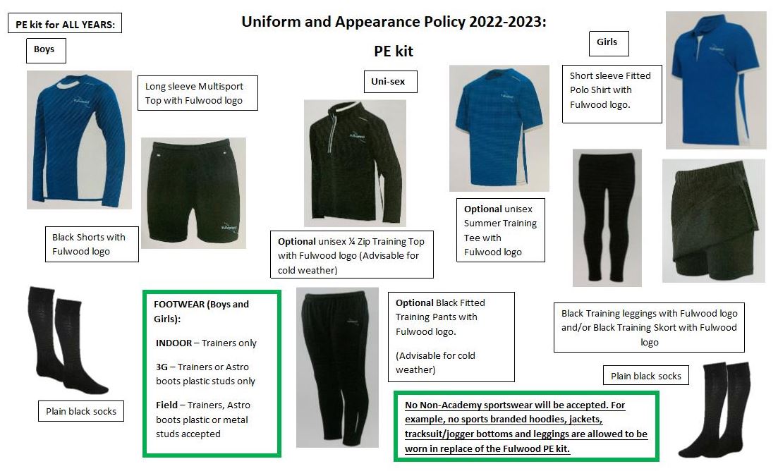Fulwood Academy Uniform